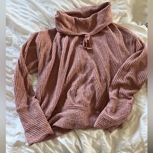 Large Anthropologie sweatshirt. Color pink.
